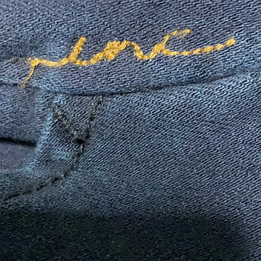 International Concept (INC) Dark Blue Denim Flare Trousers Size 14 - Picture 4 of 8